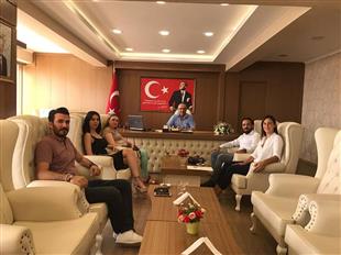 Tüyisen Antalya İl Temsilcisi Gamze Eryılmaz Özel Yurt İşletmeciler ile Konyaaltı Kaymakamı Kamil Köten